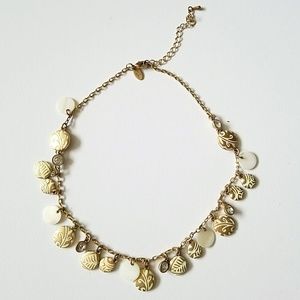 Gold & White necklace